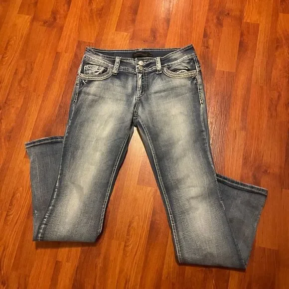 Twentyone Black By Rue21 Jeans. Size 11 juniors. Used. Please see details. - Picture 1 of 12